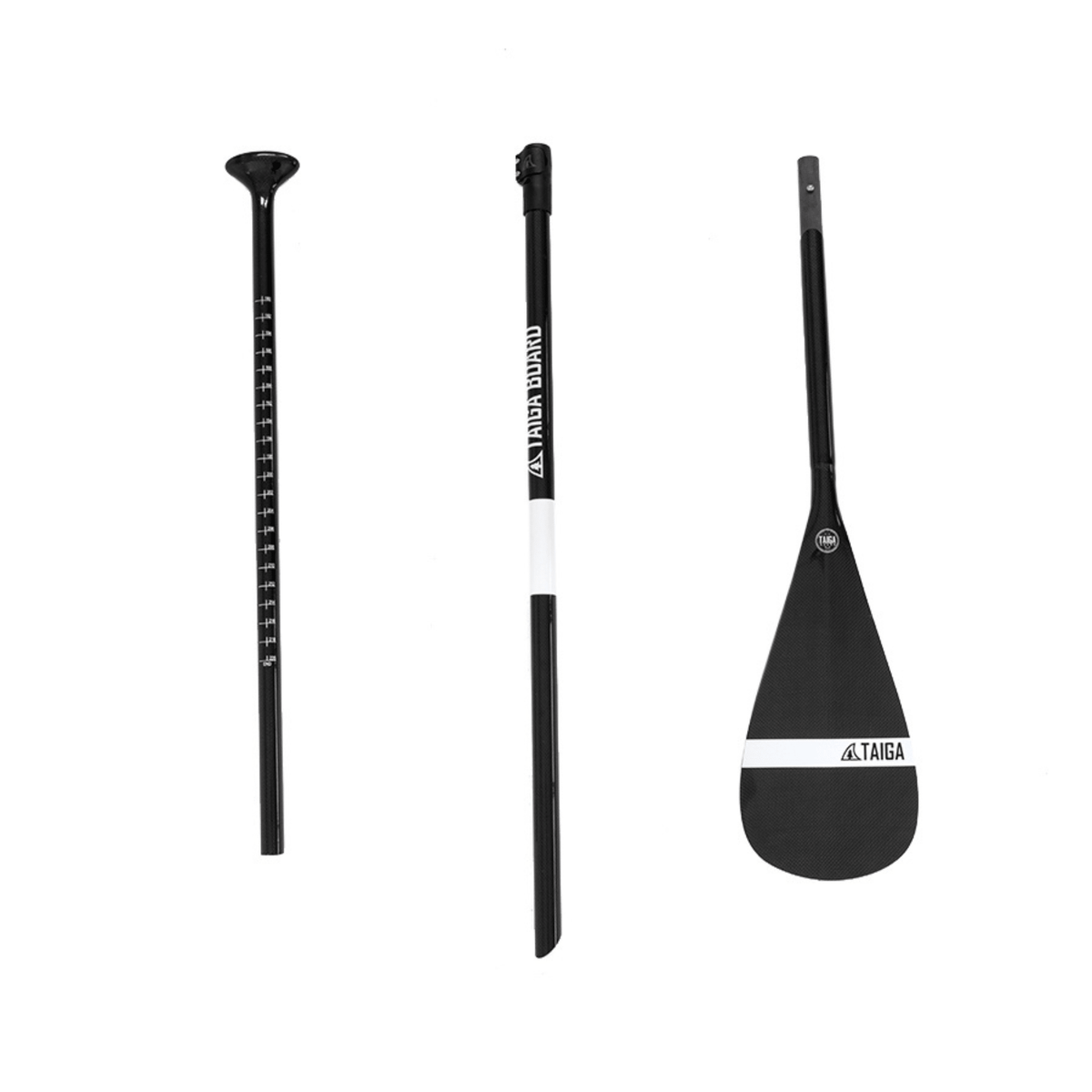 PERFORMANCE PADDLE - ALL CARBON BLACK - Adjustable 2 or 3 pieces